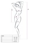 BS089 Bodystocking Biały 