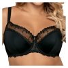 Ava 1030 Novato czarny biustonosz półusztywniany plus size