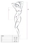 BS087 Bodystocking Czarny 