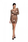 BS093 Bodystocking Czarny 