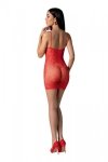 BS096 Bodystocking Czerwony 