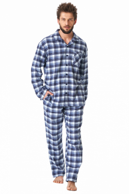 Key MNS 426 B23 rozpinana piżama męska plus size