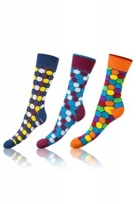 Bellinda Crazy Socks BE491004-307 3-pack kolorowe skarpetki