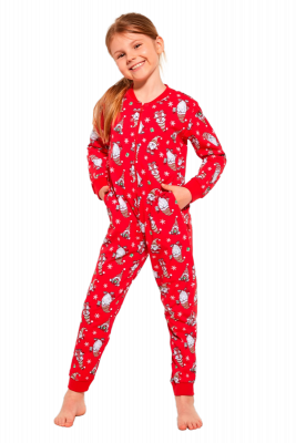 Cornette Kids Girl 954/162 Gnomes 2 86-128 kombinezon piżama dziewczęca