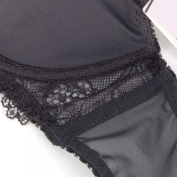 Ava 1030 Novato czarny biustonosz półusztywniany plus size