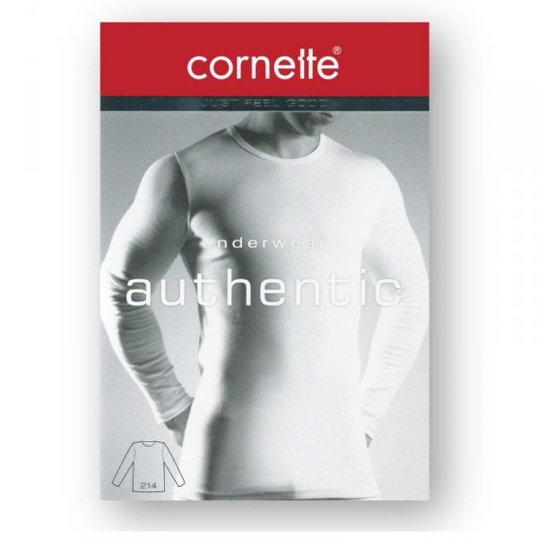 Cornette Authentic 214 biała plus podkoszulek męski