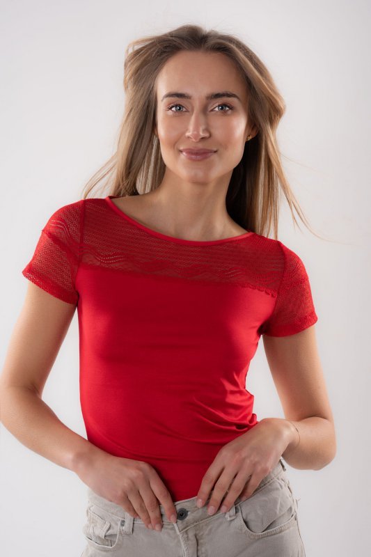 Eldar Dorita czerwona bluzka damska