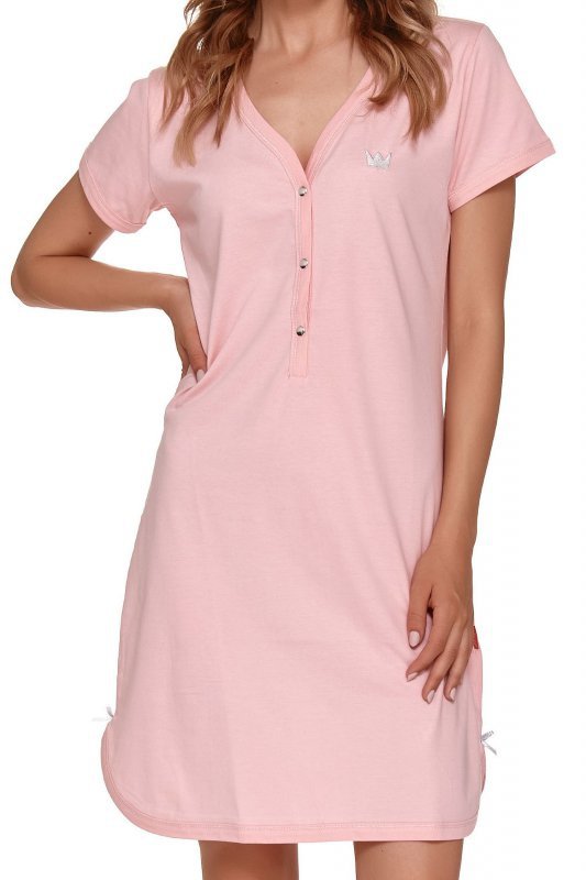 Doctor nap TCB 9505 sweet pink plus damska koszula nocna