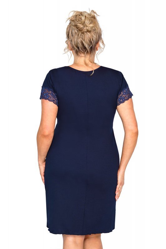 Koszulka nocna plus size - Mariza granatowa