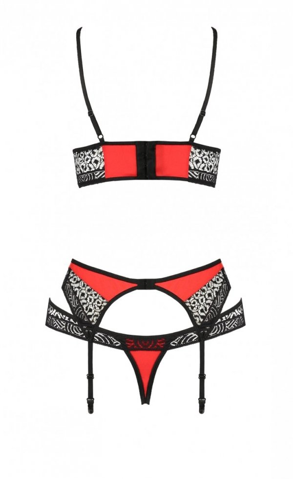 SCARLET SET Czerwony komplet 
