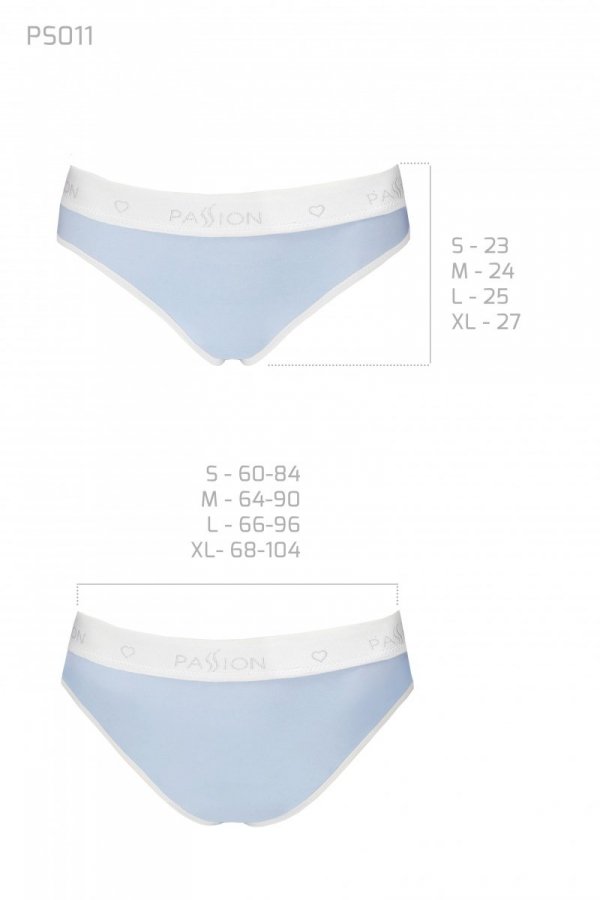 PS011 PANTIES blue bawełniane figi 