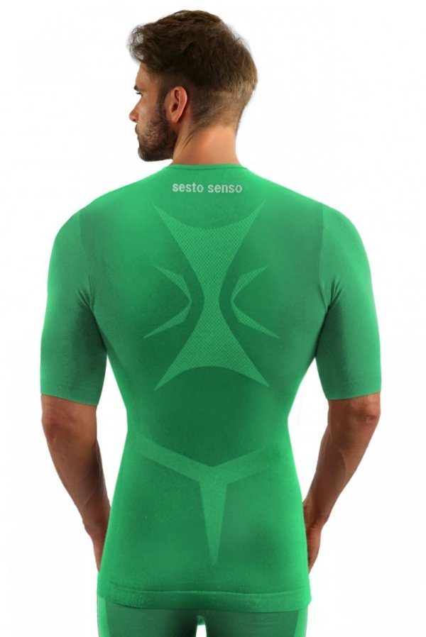 Sesto Senso Thermo Active CL39 zielona Koszulka męska