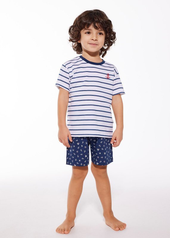 Cornette Kids Boy 801/111 Marine 98-128 piżama chłopięca