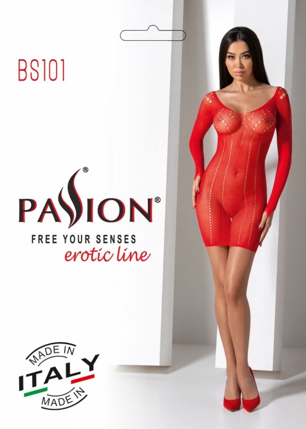 Passion BS101 czerwona Sukienka