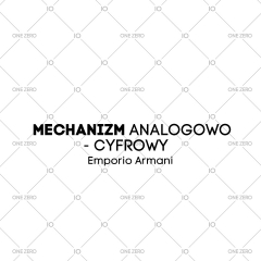mechanizm analogowo - cyfrowy Emporio Armani