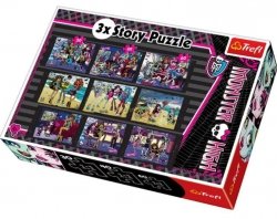 Puzzle Monster High 3x Story 30/40/60 el. Trefl 90308