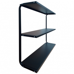 Półka metalowa PG3C potrójna długość 95 cm czarna