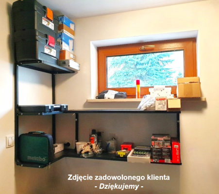 Półka PG2C do garażu – zdjęcie zadowolonego klienta