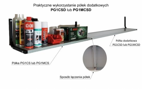 Zastosowanie półki dodatkowej PG1CSD