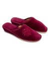 METEOR Natural Style 030 AGA pantofle domowe koturn - bordo