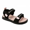 Sandałki APAWWA N1321P BLACK/PINK na rzepy