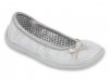Balerinki Melly Befado 980Y102 srebrne