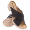 Klapki damskie INBLU  BL-03 NERO obcas