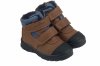 Buty zimowe MAZUREK TE-POR 1360 BRĄZ JEANS  na rzepy