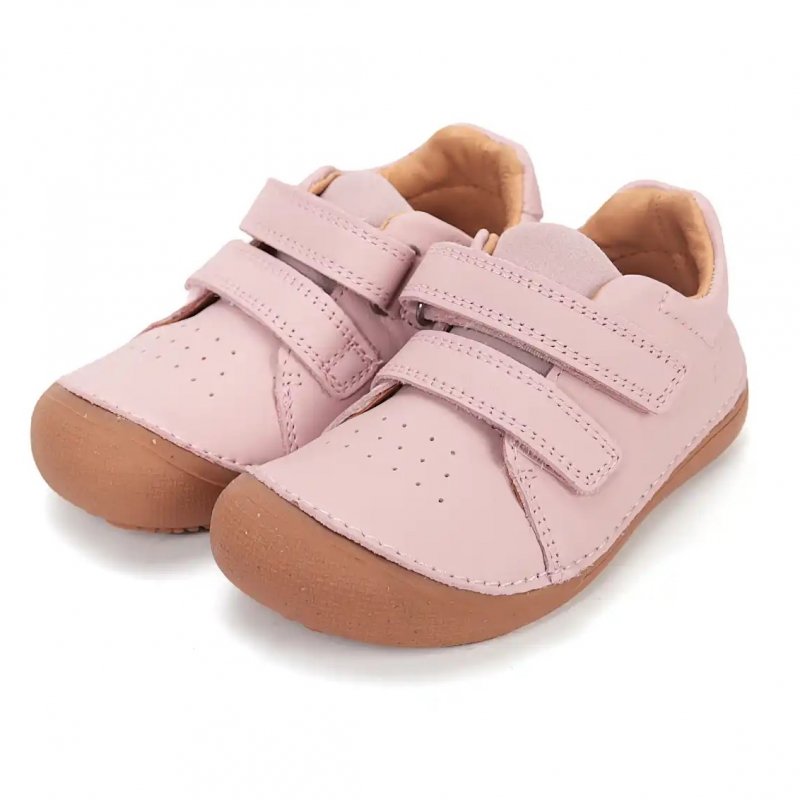 Trzewiki D.D.STEP BAREFOOT S063-61983DL Baby Pink na rzepy