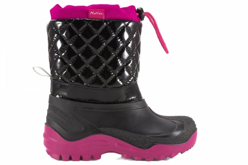 Śniegowce Muflon REN-BUT 32-468_-1535 czarny/amarant