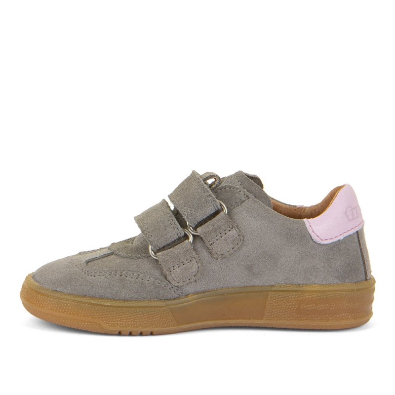 Półbuty FRODDO G3130269-6 LIGHT GREY dziewczęce na rzepy