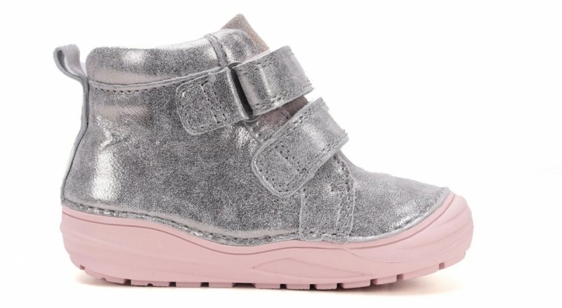 Trzewiki D.D.STEP BAREFOOT S071-52810 Grey na rzepy