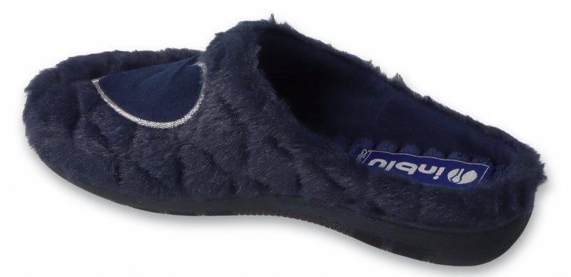Inblu EC-99 GRANATOWY kapcie damskie serce