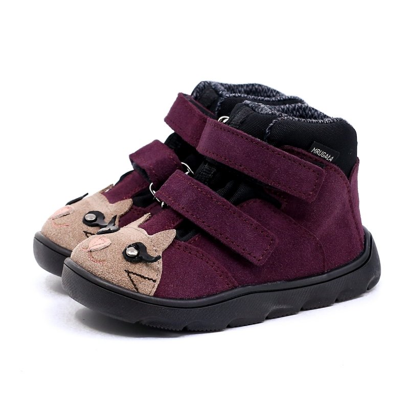 MRUGAŁA NEKO 6124/5-55 BAREFOOT kitty plum TE-POR na rzepy