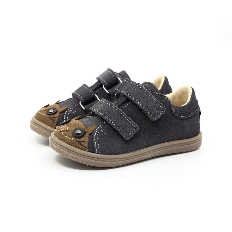 Półbuty Mrugała MAKI 3180/0-82 KITTY GREY na rzepy