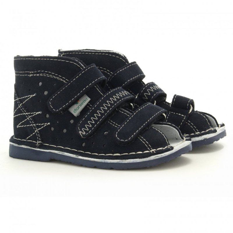 Danielki sandałki profilaktyczne T105 granat/navy