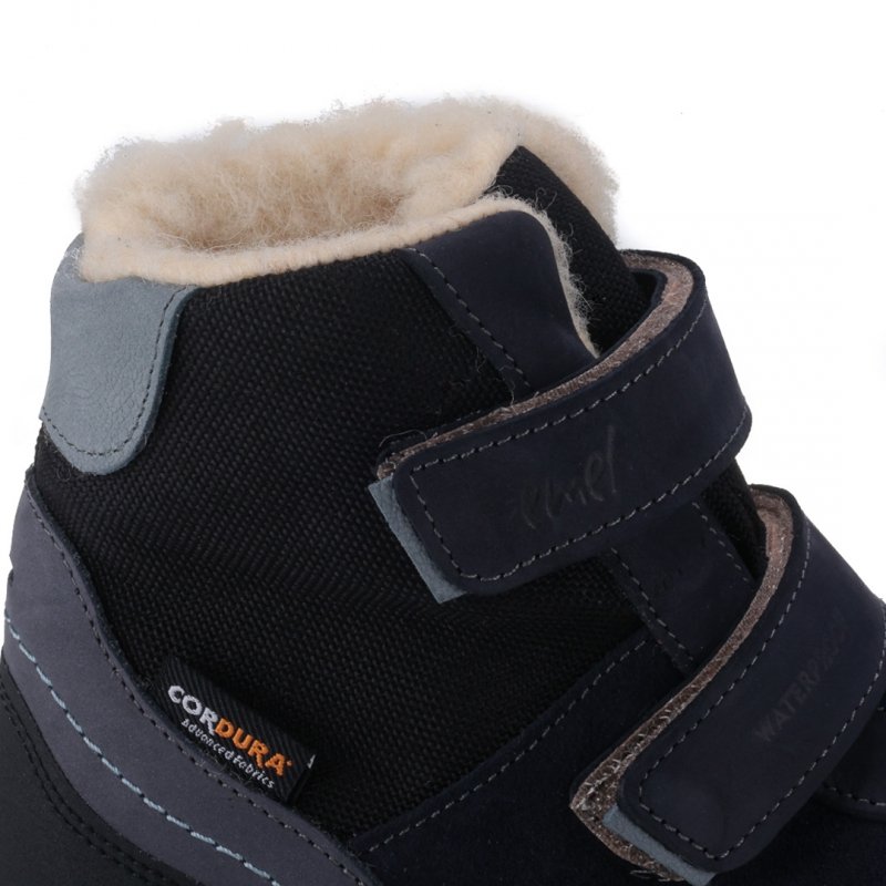 EMEL EV2761M-13 Trzewiki zimowe chłopięce na rzepy