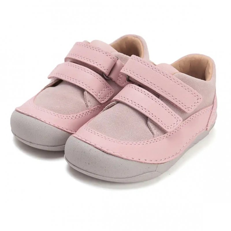 Trzewiki D.D.STEP BAREFOOT S108-61210CL Baby Pink na rzepy