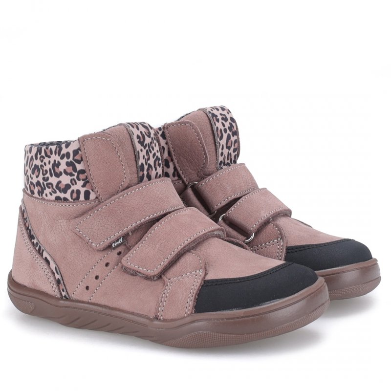 EMEL EX2730F barefoot Trzewiki dziewczęce na rzepy