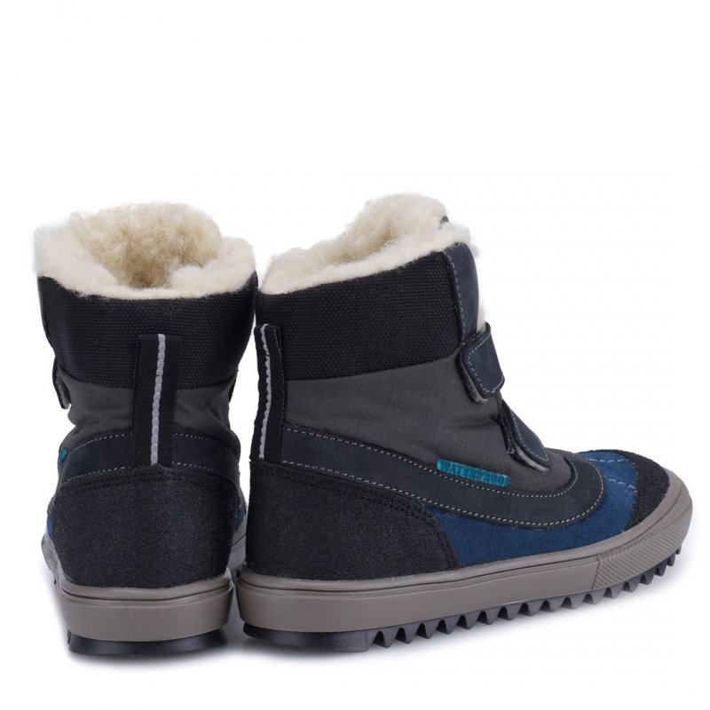 EMEL EV2780-6 Trzewiki zimowe chłopięce na rzepy