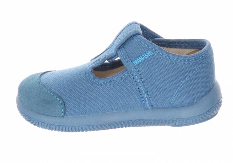 MILAMI 226-6 L.BLUE kapcie chłopięce na rzep