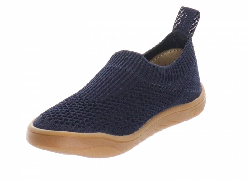 MILAMI BF -Knit 66 Blue  granatowe kapcie barefoot wkładane