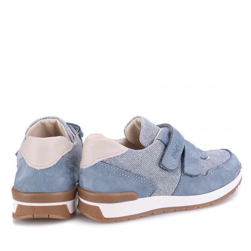EMEL HAMBURG E2683-69 półbuty dla chłopca na rzepy niebieskie