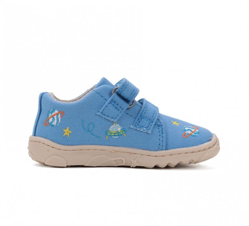 Tenisówki D.D.STEP C077-51663 Bermuda Blue BAREFOOT na rzepy