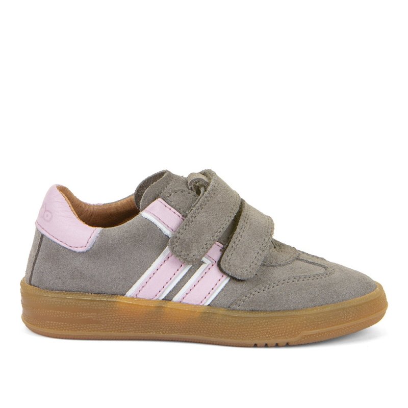 Półbuty FRODDO G3130269-6 LIGHT GREY dziewczęce na rzepy