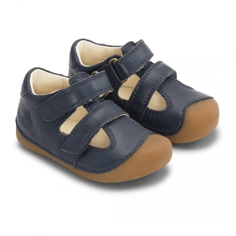 Bundgaard Petit Summer sandałki do nauki chodzenia 5185 NAVY na rzepy