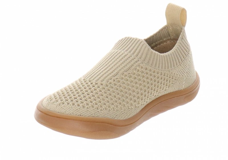 MILAMI BF -Knit 1 BEIGE beżowe kapcie barefoot wkładane