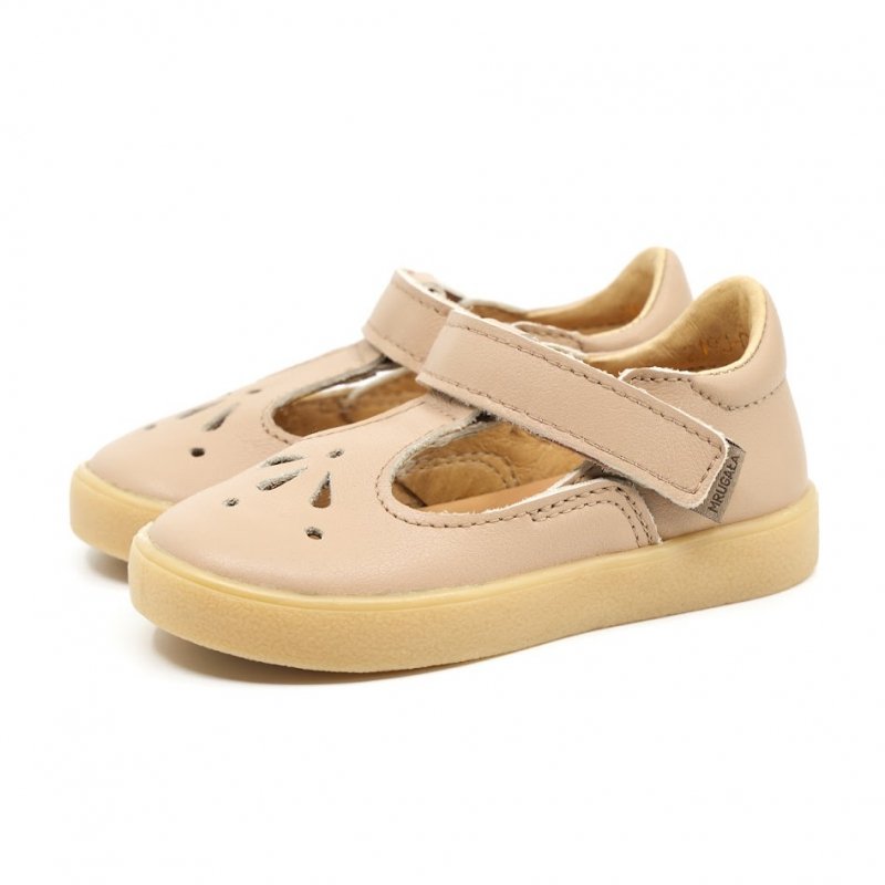 Baleriny Mrugała LUNA 2190/6-02 capuccino na rzep