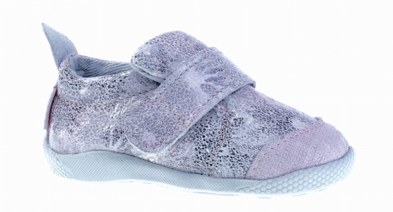 Półbuty Mazurek ULTRA SOFT SILVER FLOWER na rzep