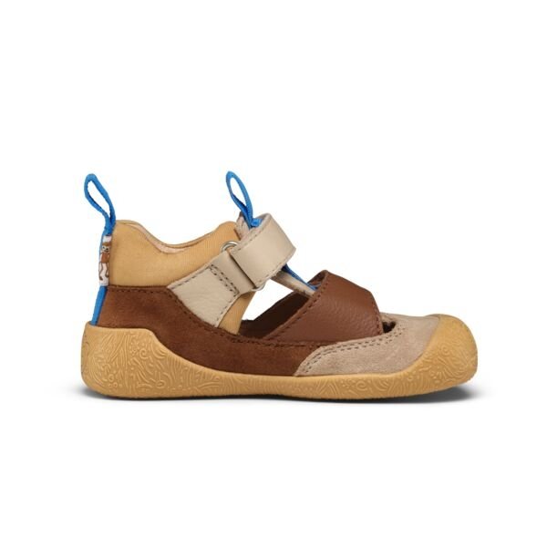 AFFENZAHN 01635-70111 prewalker półsandał brąz na rzepy